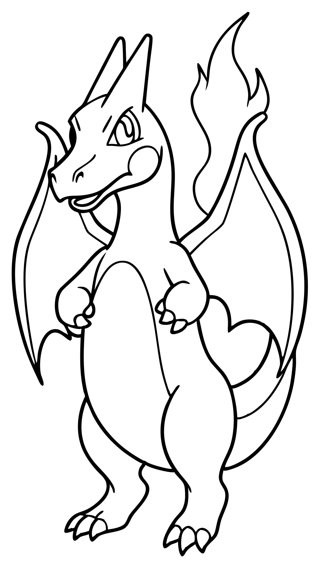 charzard coloring page